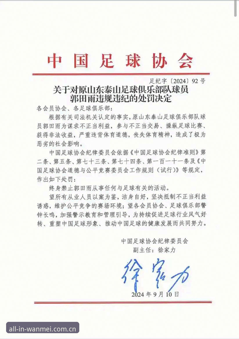 完美体育官网最新使用技巧 足协第三批禁足名单详解:65人受罚背后的足球反腐风暴